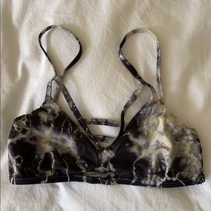 Blue Life Bathing Suit Top with Cut Outs